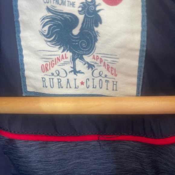 Rural Cloth XXl Mens Navy Tan Nylon Outdoor Vest Quilted Rugged - Picture 3 of 7